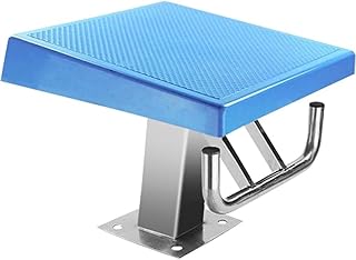 Standard Pool Diving Board, Indoor Outdoor Competition Professional Diving Boards Platform, Heavy Duty Jump Stand Pool Diving Board with Stainless Steel Base for Swimming Pools