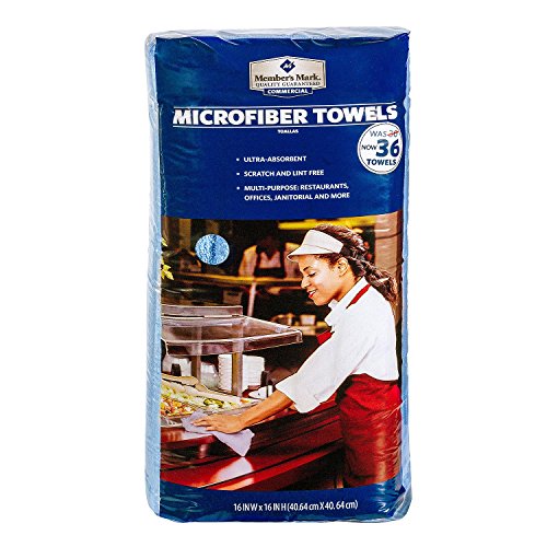 Member's Mark Microfiber Towels (4, Blue)