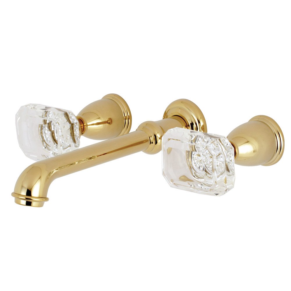 Kingston Brass KS7022WQL Llenador de bañera Romana para Montaje en Pared Central de 20,32 cm, latón Pulido, 10-7/16 inch in Spout Reach