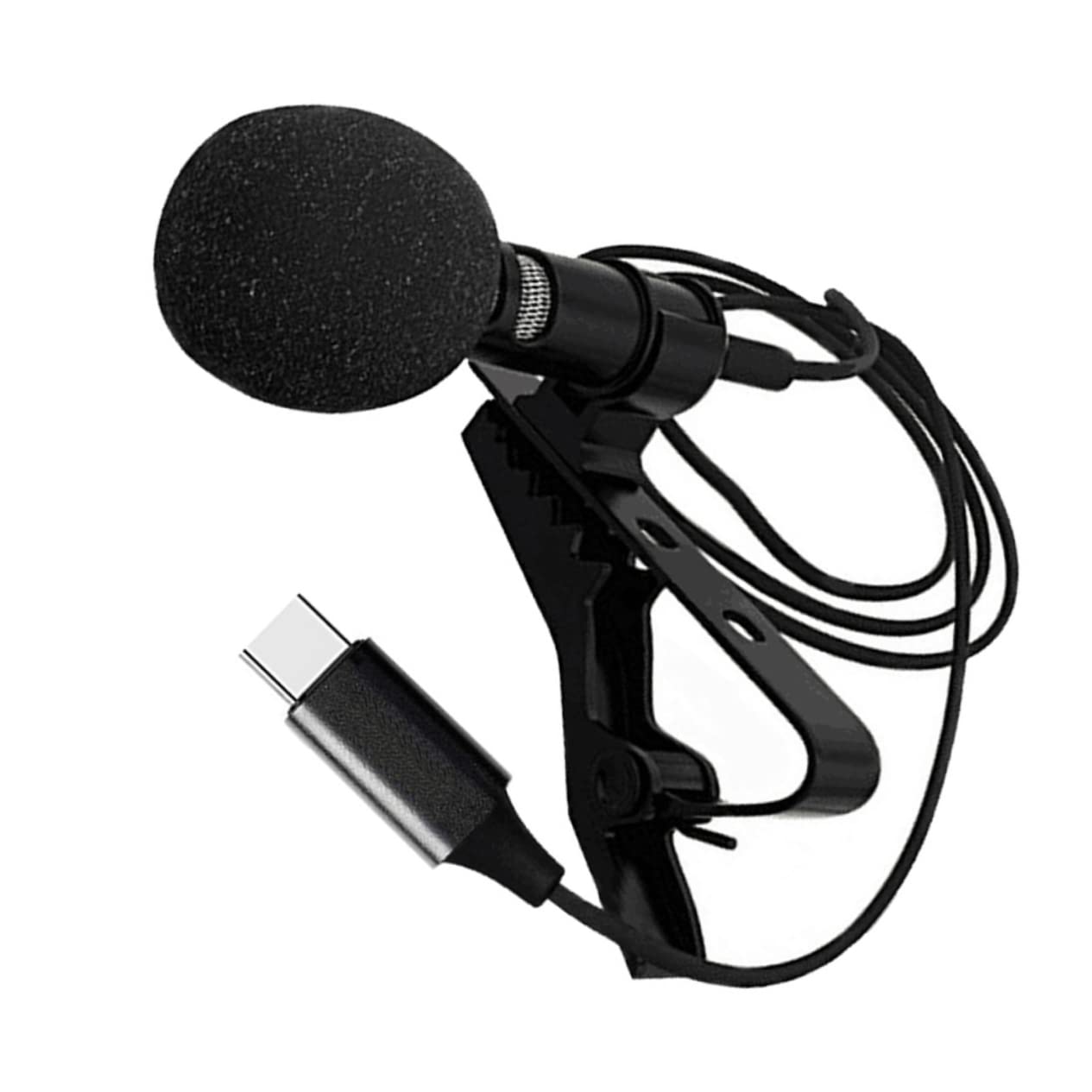 OSOLADY Mini Lavalier Microphone Type C Small Condenser Mic for Smartphone Recording Noise Reduction Technology for Vlog Live Broadcast Gaming Compact Design