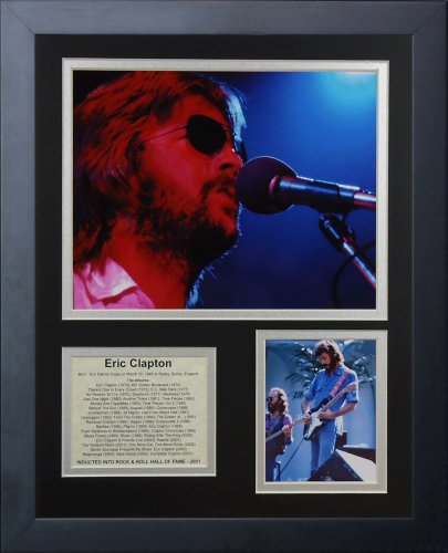 Cadre Eric Clapton Legends Never Die idée cadeau musique rock