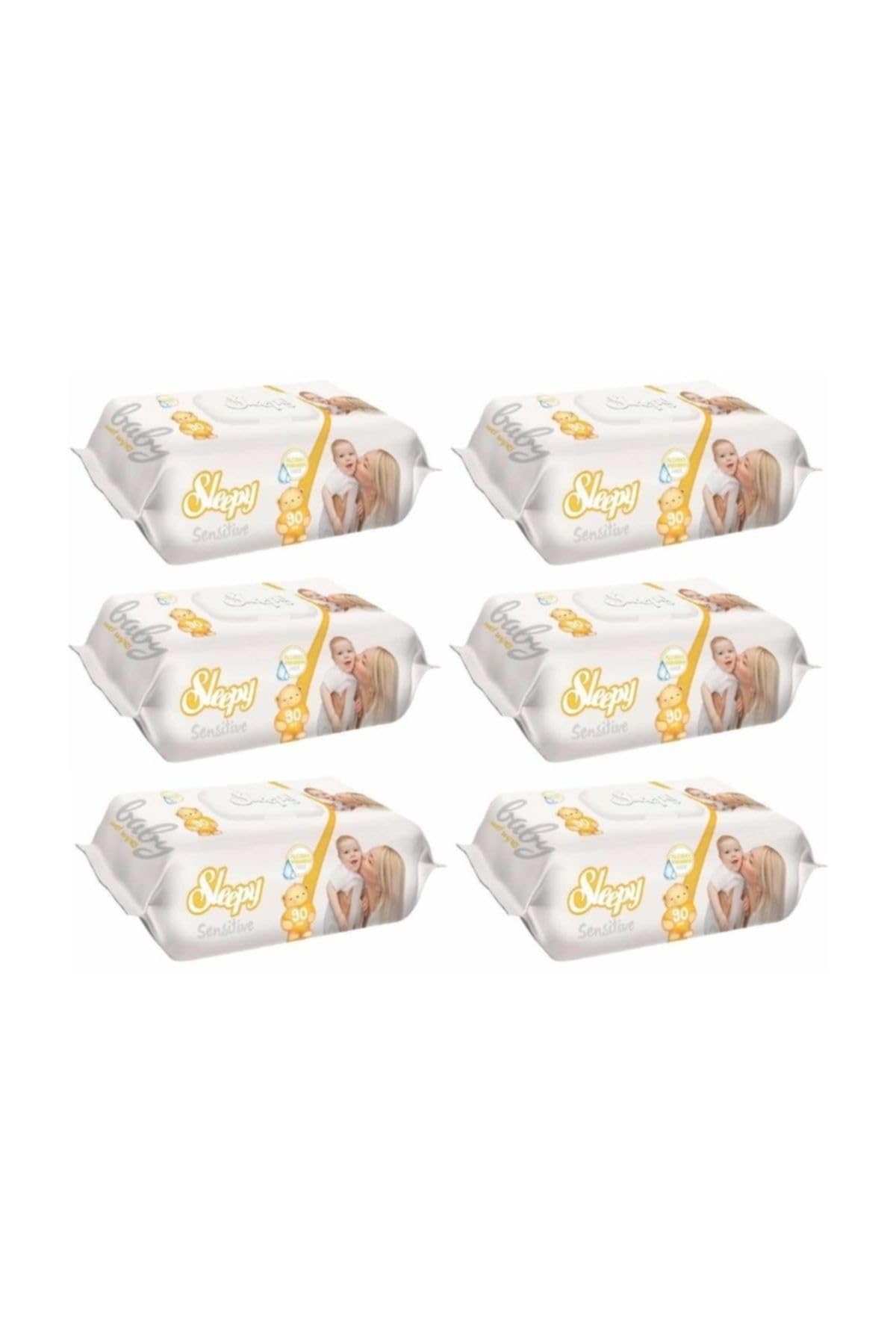 Sleepy Islak Havlu 90 Yaprak 6'lı Set