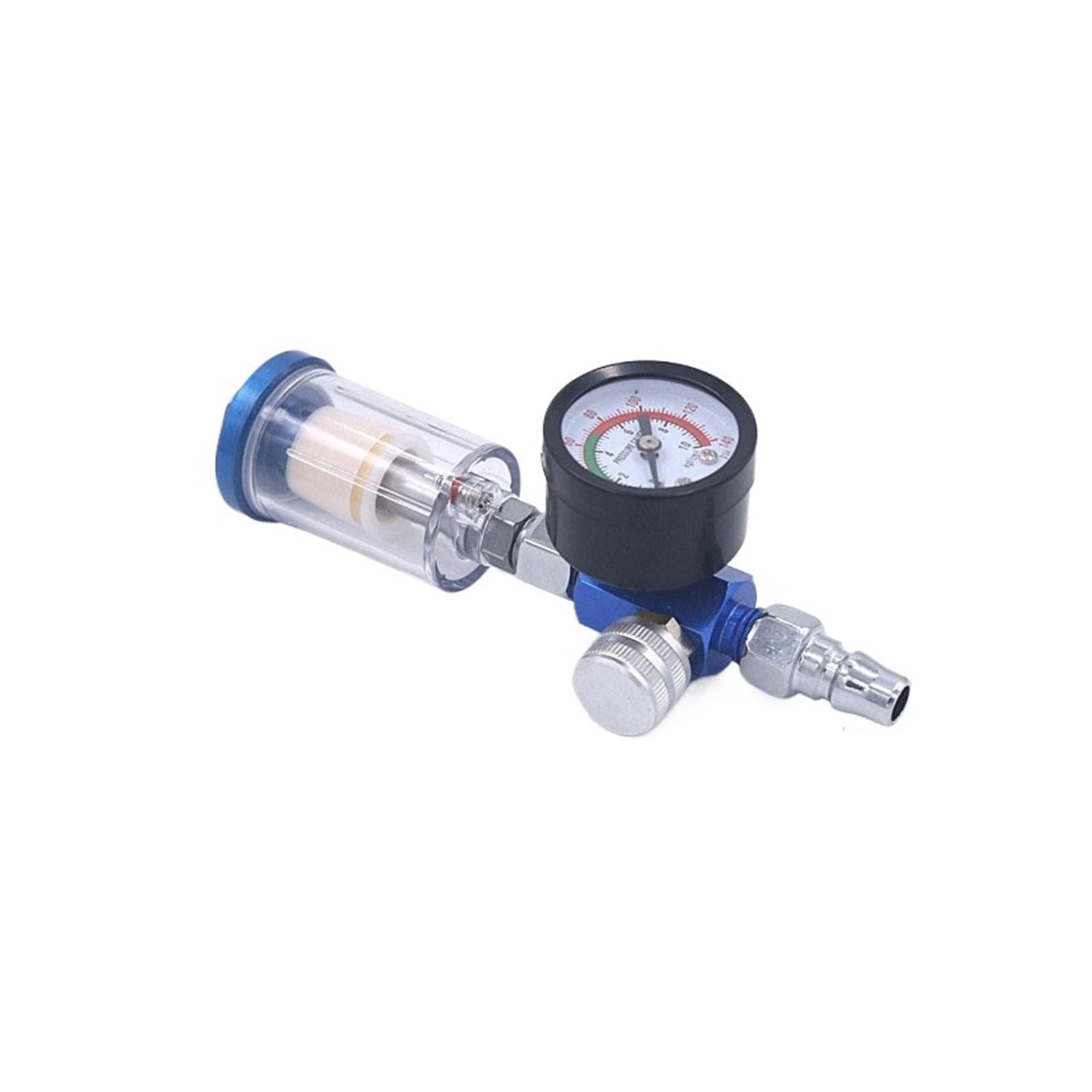 AYNRJKKX Air Pressure Regulator Water air Filter + Oil-Water Separator Paint Spray Gun Gauge(AF-02-W-JP Fitting)