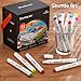 Shuttle Art 51 Colors Alcohol Markers, 50 Colors Dual Tip Art Marker Set Plus 1 Colorless Blender with Marker Case Perfect for Illustration Students Adult Coloring Sketching