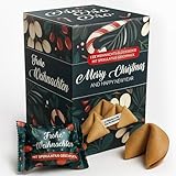 FOOD Crew 12x Weihnachtsglückskekse mit Spekulatius Geschmack - Glückskekse Weihnachten -...