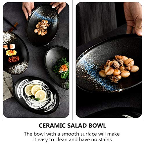 Doitol tigela de servir estilo japonês de cerâmica, tigela de salada, tigelas de cereal, tigela de f