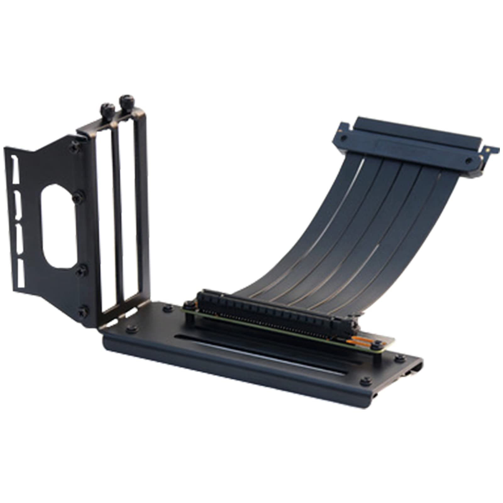 Vertical GPU Mount Pcie 4.0 Graphics Card Holder Bracket with 30cm Riser Cable 90 Degree Right Angle
