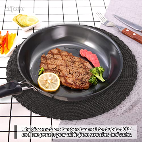 wiipara Round Woven Placemats Set of 6 - Image 4