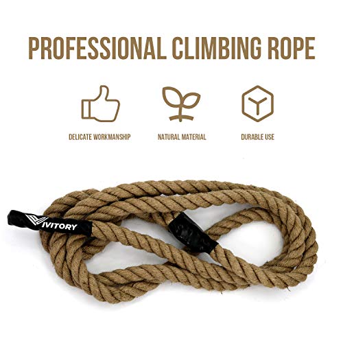 Vivitory Gym Fitness Training Climbing Ropes, Workout Gym Climbing Rope, Home Training and Fitness Workouts,1.5'' in Diameter, Available 10, 15, 25, 30 Ft (15 ft) - Thumbnail 6