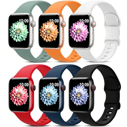 6 Pack Waterproof Sport Bands for Apple Watch
