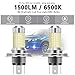 NATGIC H4 HB2 9003 LED Bulbs Super Bright 3000LM 3014SMD 144-EX Chipsets with Lens Projector for Fog Lights, Automotive Driving Lamps, Daytime Running Lights, Xenon White (Pack of 2)