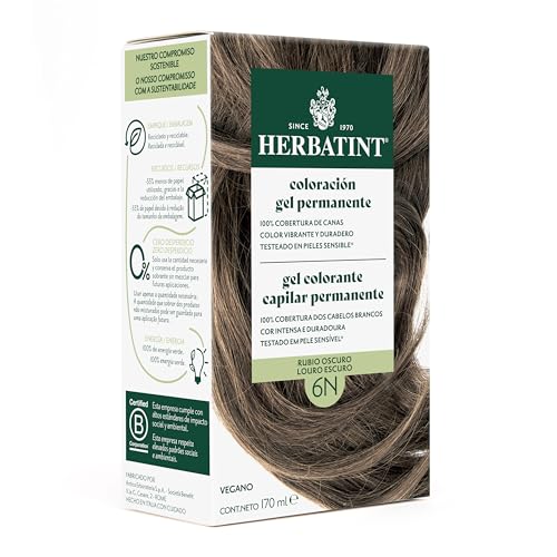 Herbatint Coloración Gel Permanente para Cabello 6N Rubio Oscuro...