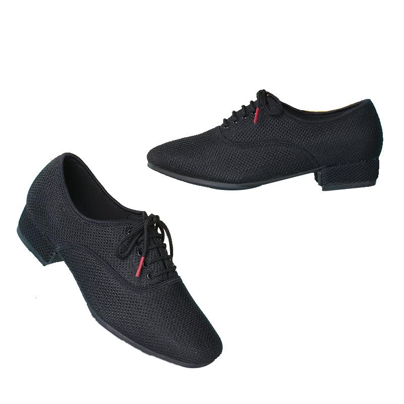Men's Ballroom Practice Shoes, 1 Inch Heel Closed Toe Performance Dance Shoes Fashion Modern Salsa Teaching Dancing Shoes3