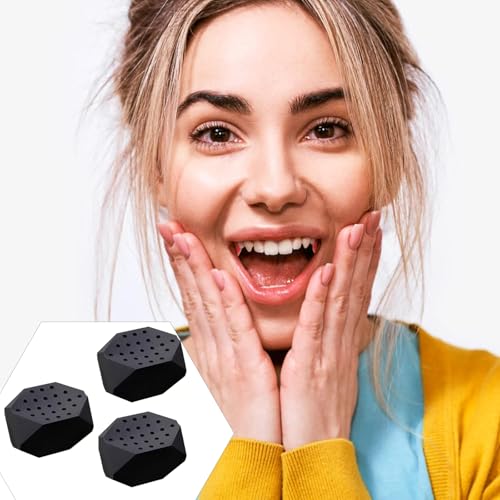 Image of 3 PCS Jawline Exerciser,Jawline Shaper for Men and Women, Facial Exercise Tool for Defined Jawline and Neck Toning, Black Silicone Jaw Trainer for Daily Workout