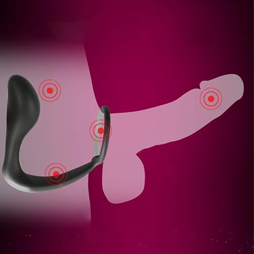 Miniatura 7 de FST Anillo de silicona con tapón anal estimulador de masaje de próstata y anillo de erección para mejorar la erección