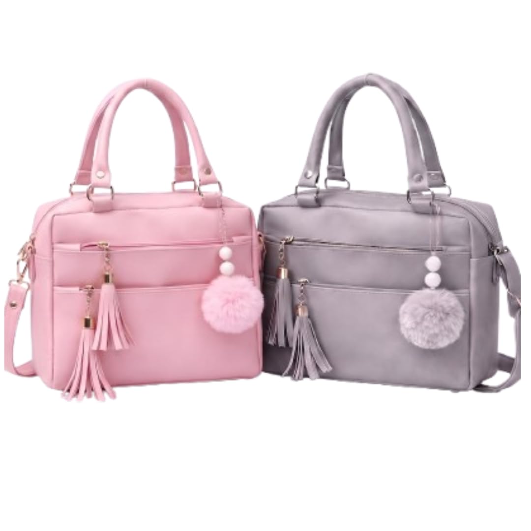 shoulder bag women | sling bag girls stylish | new bow handbag pack of 2-picture-25