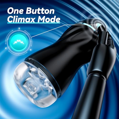 Image of EINSEO Suction Male Masturbator, AI Pocket Pussy with 7 Modes Adult Toys | Hands-free suction male stroker with 7 modes, 3D textured sleeve, AI interaction, removable cup, and easy-clean design