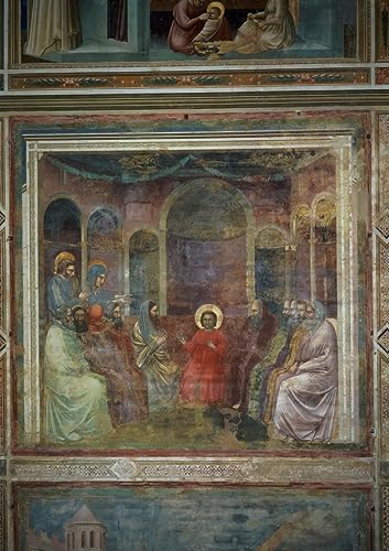 Tableau Le Christ parmi les docteurs Giotto décoration murale 60x90cm