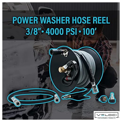 MTM Hydro Pressure Washer Hose Reel Kit