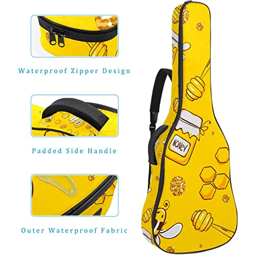 Housse de sac de guitare épaisse avec rembourrage en éponge imperméable pour guitare acoustique électrique basse… - Les Beatles, Paul McCartney, John Lennon, RIngo Starr, George Harrison Housse de sac de guitare épaisse avec rembourrage en éponge imperméable pour guitare acoustique électrique basse… – Image 5