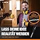 Tieflochmarker Bleistift Profi– Markierstifte Baustelle inkl. Köcher + 6 Ersatz minen + Spitzer, Perfekt als Bohrlochmarker & Baustellen oder Handwerker Bleistift, Robuster Zimmermannsbleistift Orange