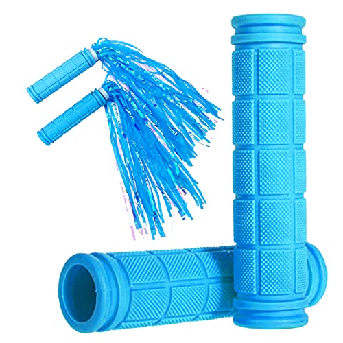 Bike Handle Grips with Tassel Streamers for Girls Boys and Red & Streamers - Picture 48 of 66