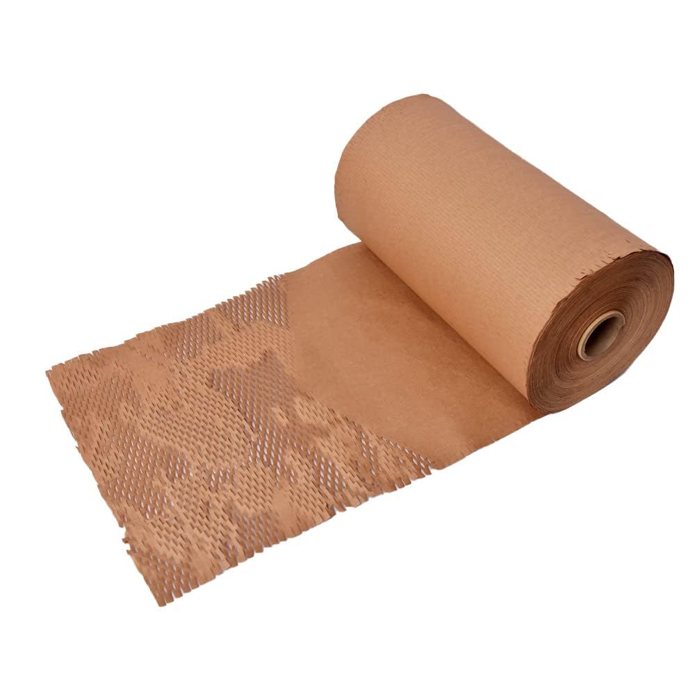 Brown Honeycomb Packaging Paper Roll for Cushioning wrap Expandable, Eco Friendly Packaging Sustainable, Recyclable and Reusable Paper Bubble Wrap for Gifts, Products and Candles (15 INCH x 30 METER) (B0C91X23KG) Amazon Price History, Amazon Price Tracker