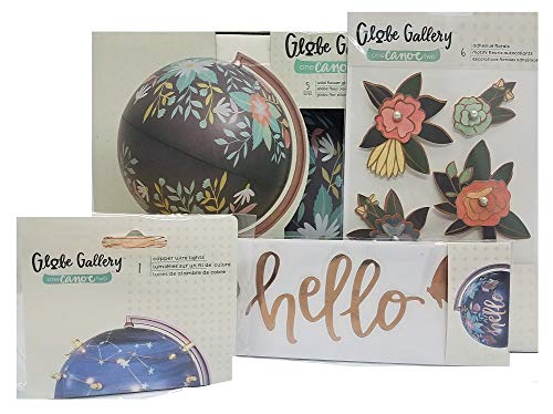 Globe Gallery 1Canoe2 Wild Flower Globe 8-inch Bundle Globe Gallery 1Canoe2 Wild Flower Globe 8-inch Bundle