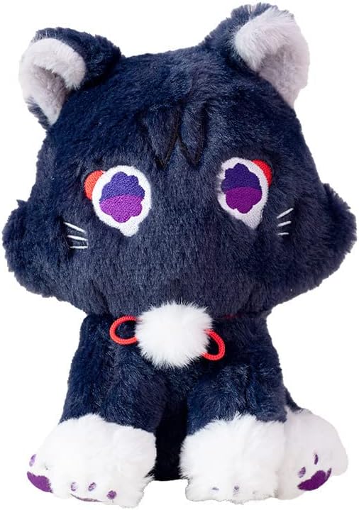 8.6inch Genshin Impact Cat Plush Toy, Wanderer Scaramouche Stuffed Animal, Soft Scara Pillow for Kids (22cm)