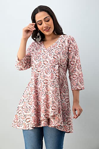 Image of feranoid Women Cotton Angrakha Kurti
