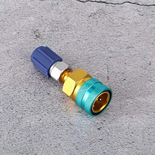 Adaptador R134a a R1234yf de buen rendimiento QC1234L 13LS5V1, acoplador rápido de baja presión para refrigerante de aire acondicionado automotriz, conector líquido fluorado miniatura 7