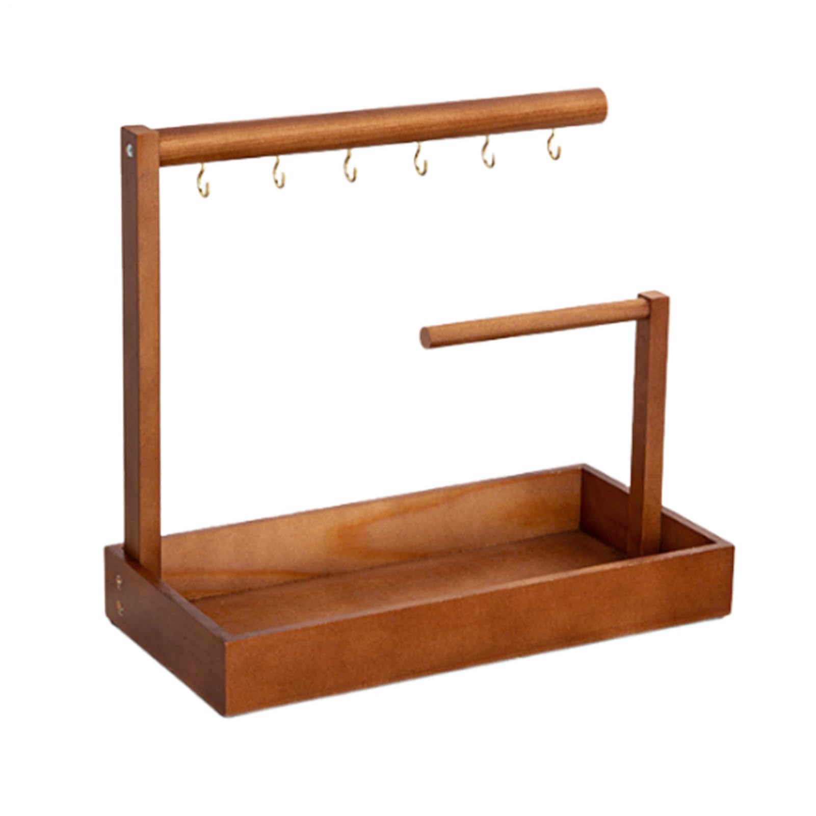 Soporte para llaves y pendientes en bandeja de vanidad de baño