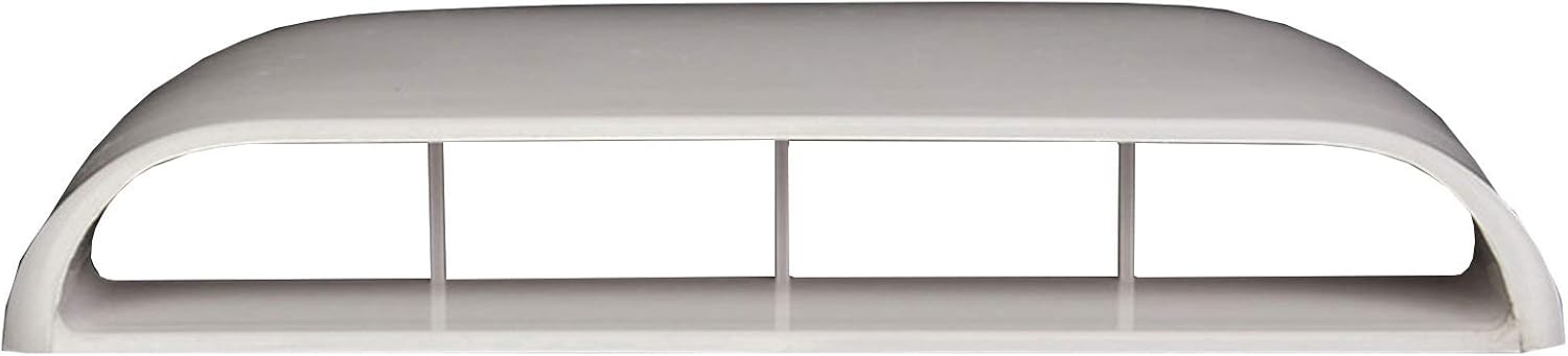 Hood Scoops Car Hood Air Vents, Plastic Decoration Car Hood Air Vents Universal Installation Cover, Easy to Stick with Tape, Gray White Black (Color : White)