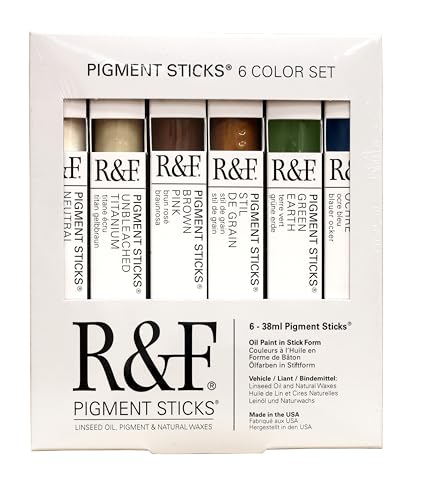 Handmade Paints - Professional Oil Pigment Stick, Colors Earth Tones,