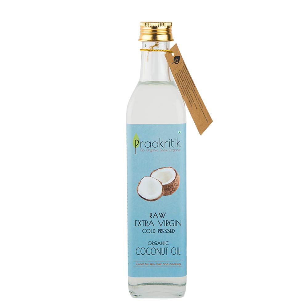 Praakritik Organic Extra Virgin Coconut Cold Pressed Oil 500ml | Highly Moisturising and Nourishing| Good for Digestion | Maintains Oral Health | Rejuvenates Cracked Skin and Lips (B08QCH5DBS) Amazon Price History, Amazon Price Tracker