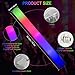 Taotuo Halloween Glow Sticks Bulk, 24Pack Light Up Foam Sticks with 3 Modes Flashing Changing, Glow in The Dark Party Supplies for Wedding Party Birthday Raves Christmas