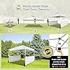 CROWN-SHADES-10x10-Pop-up-Canopy-Tent-Instant-Canopy-with-150D-Silver-Coated-Fabric-Including-2-Half-Sidewalls-4-Ropes-8-Stakes-4-Weight-Bags-STO-N-Go-Bag CROWN SHADES 10x10 Pop up Canopy Tent Instant Canopy with 150D Silver Coated Fabric Including 2 Half Sidewalls, 4 Ropes, 8 Stakes, 4 Weight Bags, STO 'N Go Bag