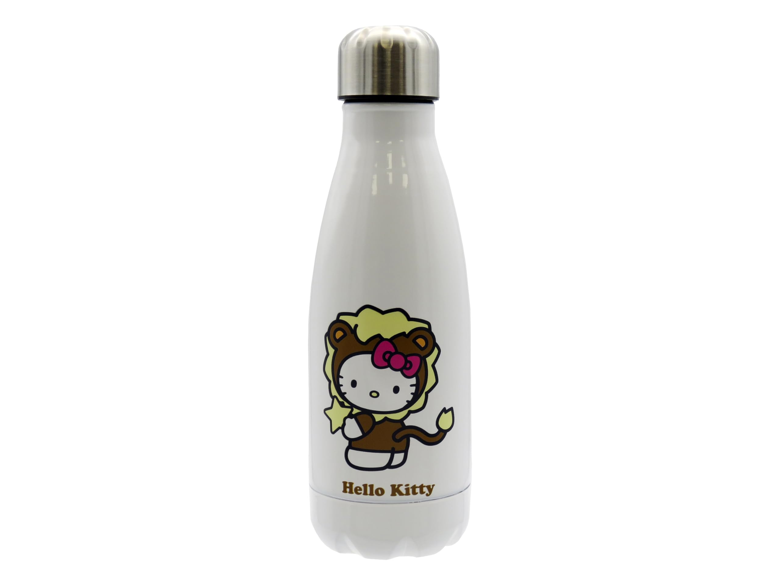 CYPBRANDS Hello Kitty, Sanrio, Bottle, Water Bottle, Jerry, Horoscope, Leo, 550 ml, White Official Product