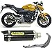 arrow scarico completo nocat omologato thunder carbonio fondello carby compatibile con honda cb 600 f hornet 2007 2008 2009 2010 2011 2012 2013 mototopgun 71722mk + 71446mi