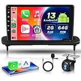 2G+64G for Volvo C30 S40 V50 C70 2006-2012 Car Radio with Wireless Carplay Android Auto - 9 Inch Touch Screen Android 13 Car Radio - GPS/WiFi/Bluetooth/FM/SWC/HD Backup Camera