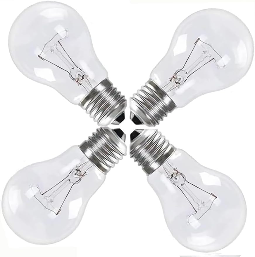 150 Watt Incandescent Light Bulbs A19 Clear Incandescent Rough Service Light Bulb A19 150 WATT Incandescent Bulb Shatter Resistant Rough Service Light Bulb 150W A19 Shape 4PACK