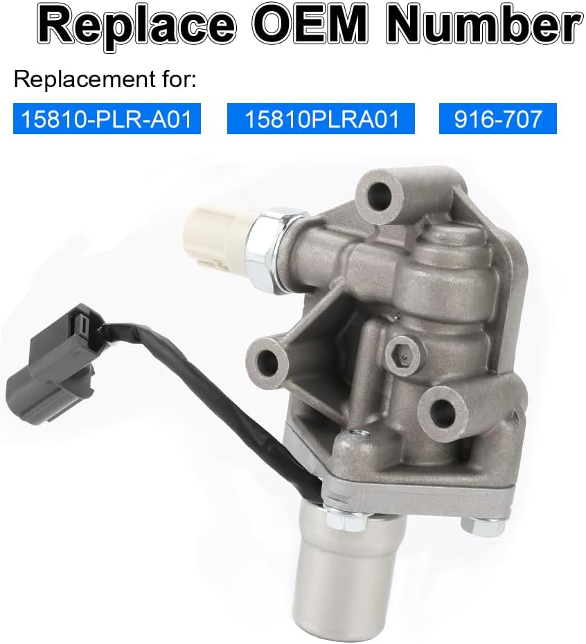 VTEC Solenoid Spool Valve with Gasket Compatible with Honda Civic 1.7L 2001-2005 Replacement for 15810-PLR-A01 15810PLRA01 916-707