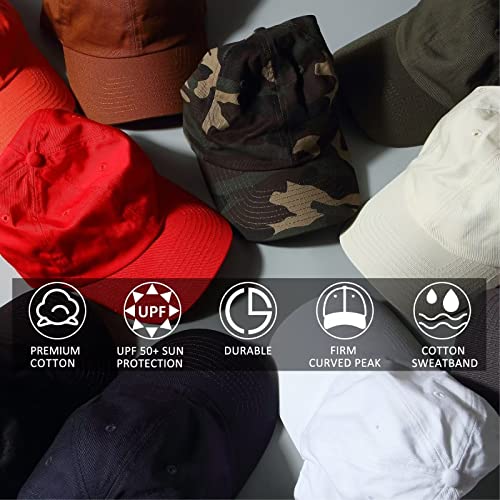 GADIEMKENSD Blank Baseball Cap, Washed Cotton Unstructed Unisex - Image 3