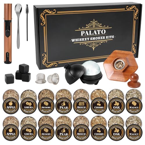 27Pcs Whiskey Smoker Kit with 16 Chips