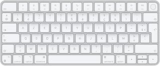 Apple Magic Keyboard mit Touch ID: Bluetooth, wiederaufladbar. Kompatibel mit Mac Computern mit Apple Chip; Französisch, Weiße Tasten
