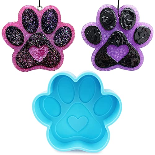 Large Paw Print Silicone Mold for Crafts