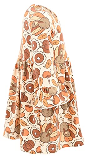 Image of Girls Long Sleeve Ruffled Dresses for Toddlers and Kids