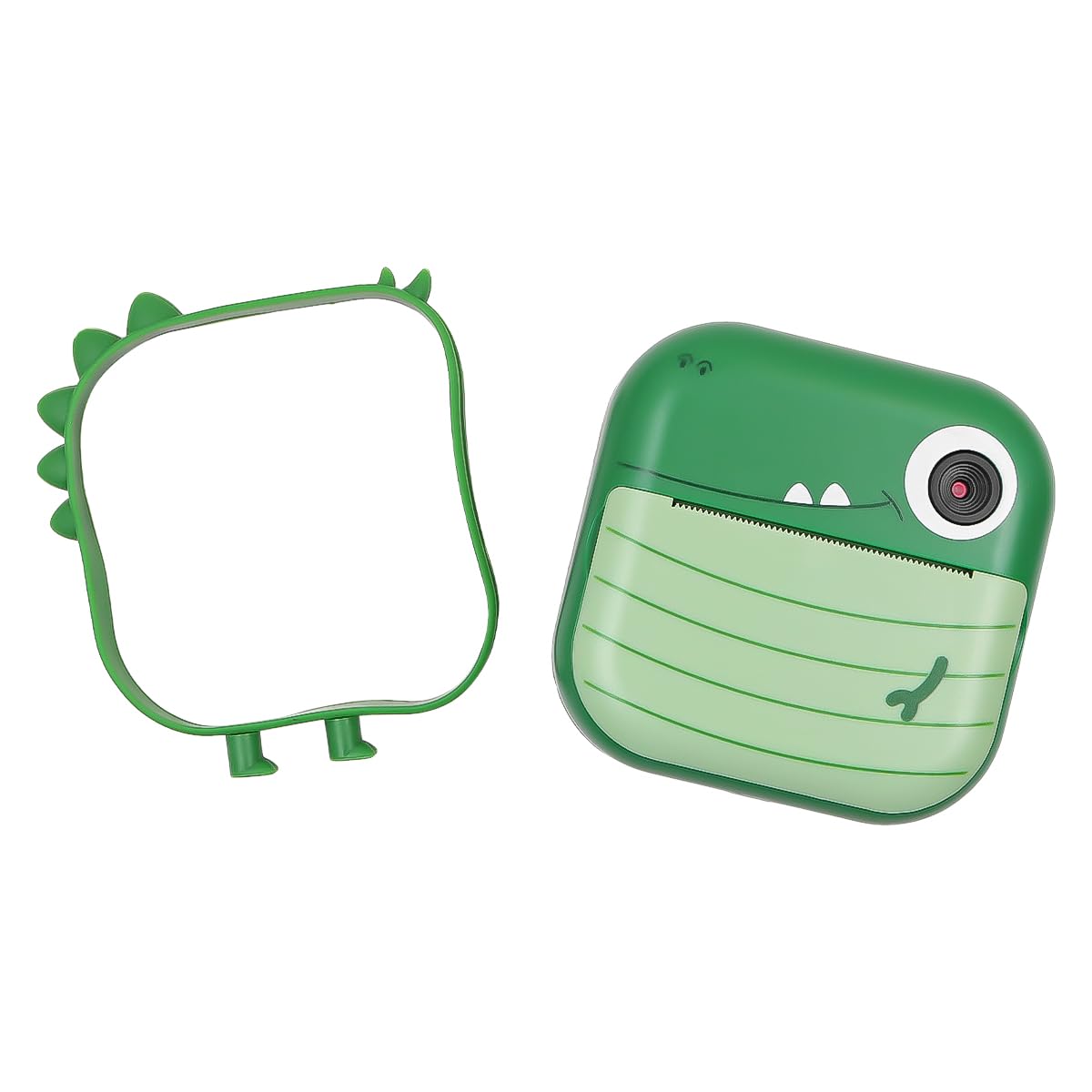 WANGCL Kamera Kinder Sofortdruck Dinosaurier Mini Fotokamera 48 MP 2,4 Zoll