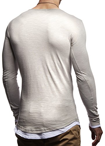 Leif Nelson Maglione da Uomo Girocollo Felpa