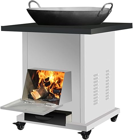 Amazon Co Jp 田舎の家庭用薪ストーブは薪を燃やす 省エネ 無煙の大釜 土製ストーブ 屋外移動式屋内薪ストーブ ホーム キッチン
